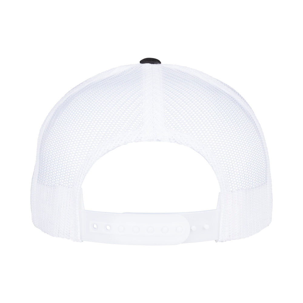 Yupoong - 5-Panel Trucker Cap - Black/White - capstore.dk