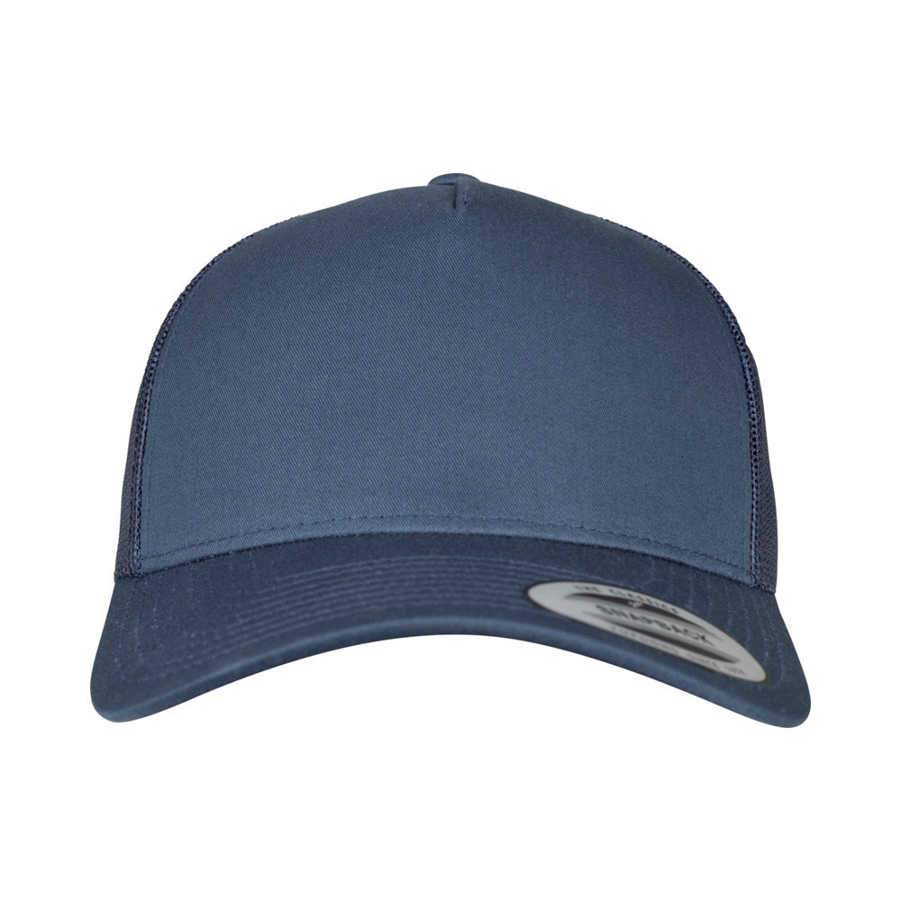 Yupoong - 5-Panel Trucker Cap - Navy - capstore.dk