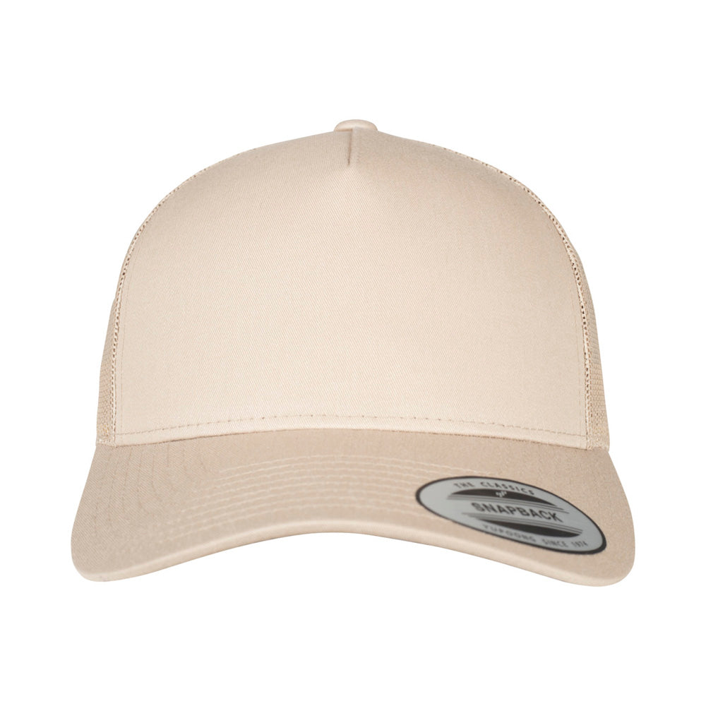 Yupoong - 5-Panel Trucker Cap - Khaki - capstore.dk