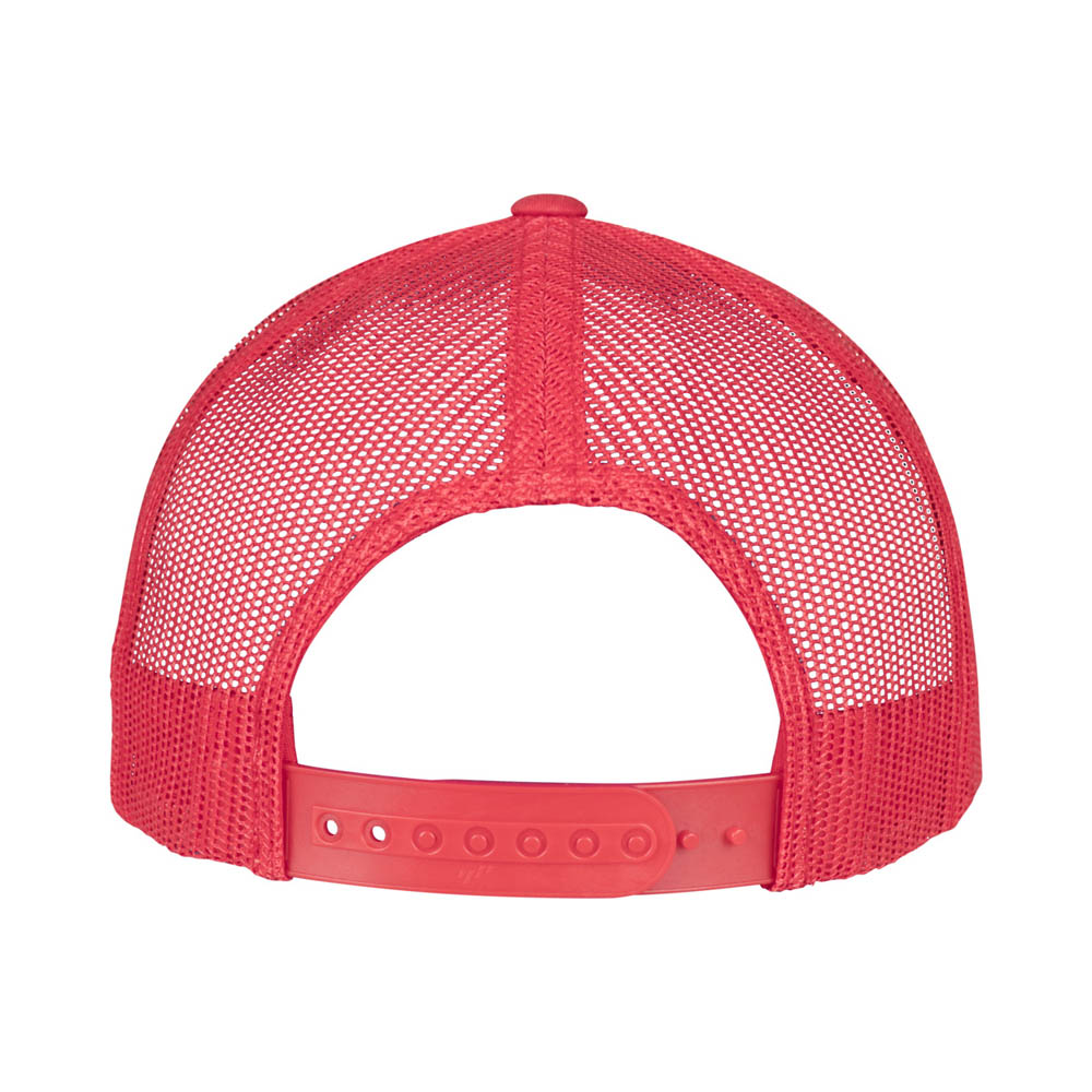 Yupoong - 5-Panel Trucker Cap - Red - capstore.dk