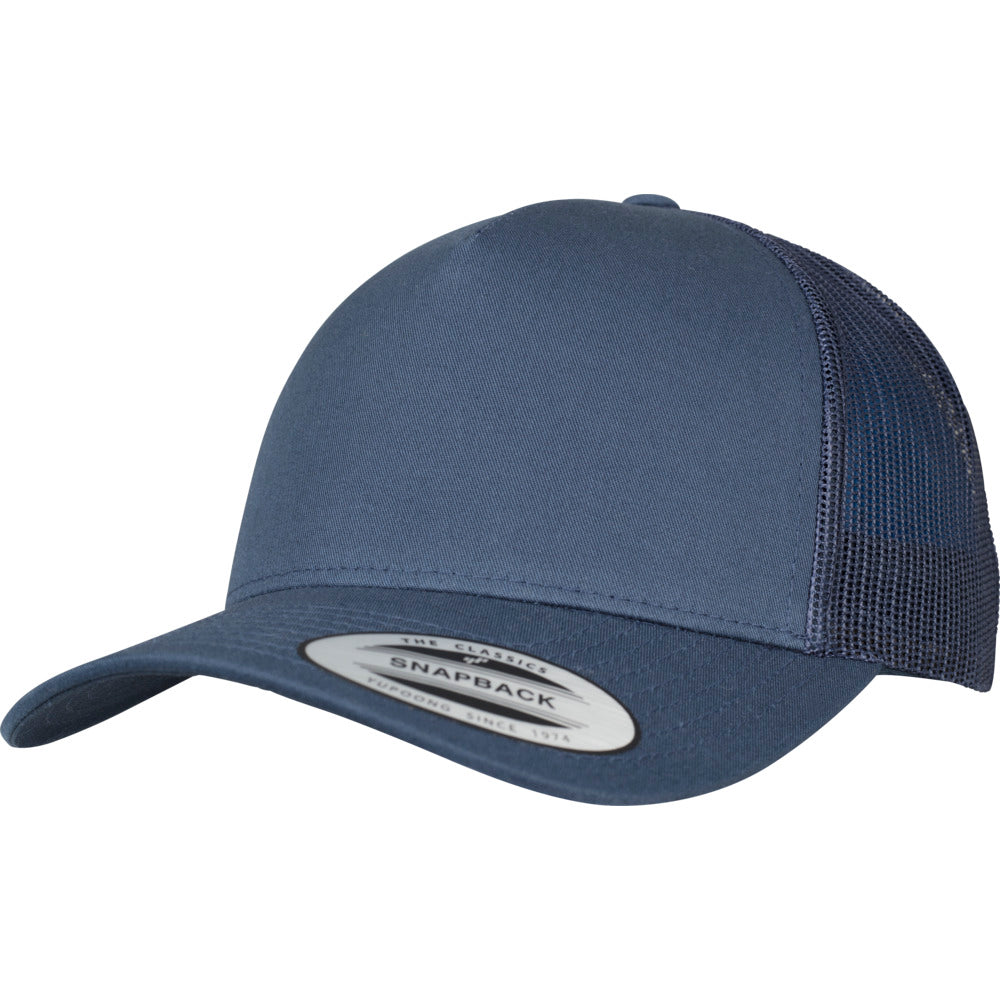 Yupoong - 5-Panel Trucker Cap - Navy - capstore.dk