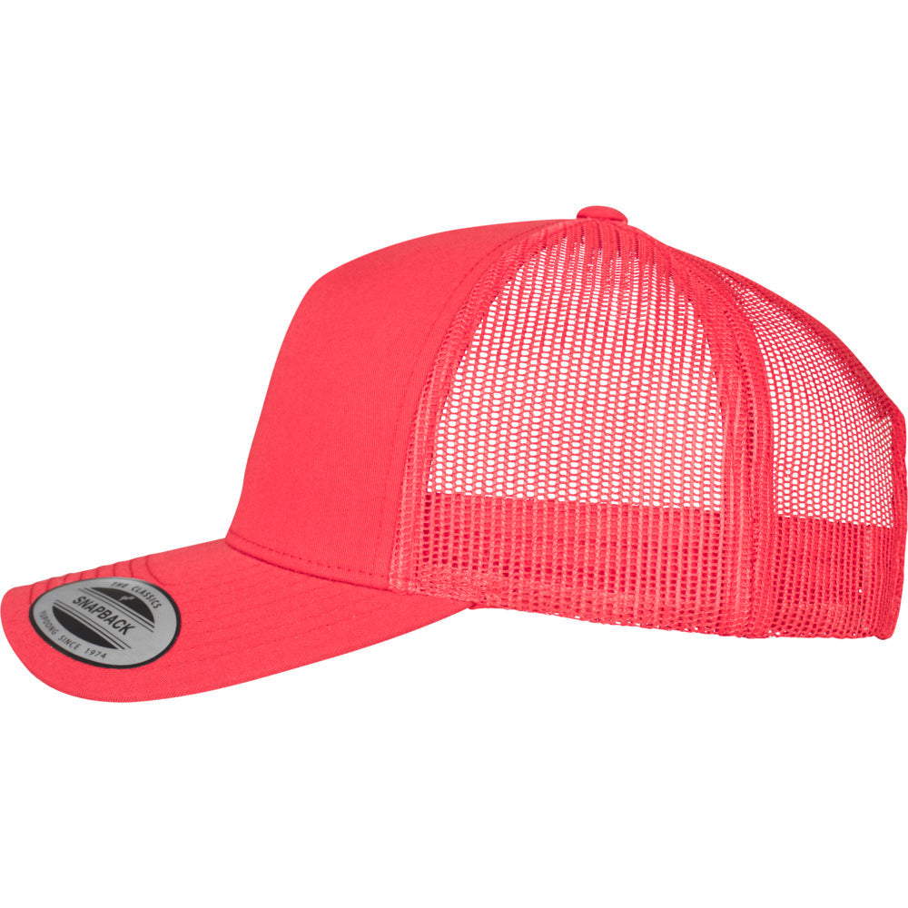 Yupoong - 5-Panel Trucker Cap - Red - capstore.dk