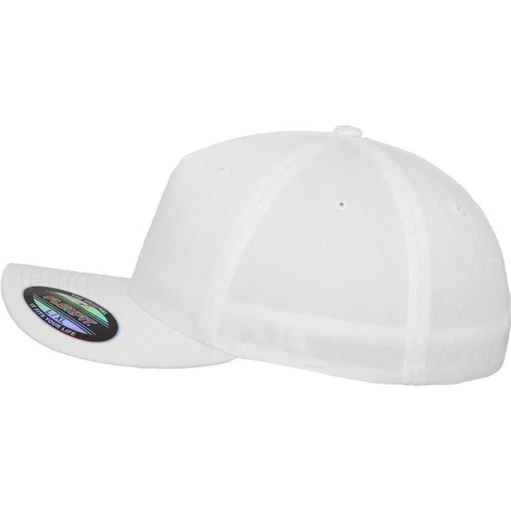 Flexfit - 5-Panel Baseball Cap - White - capstore.dk