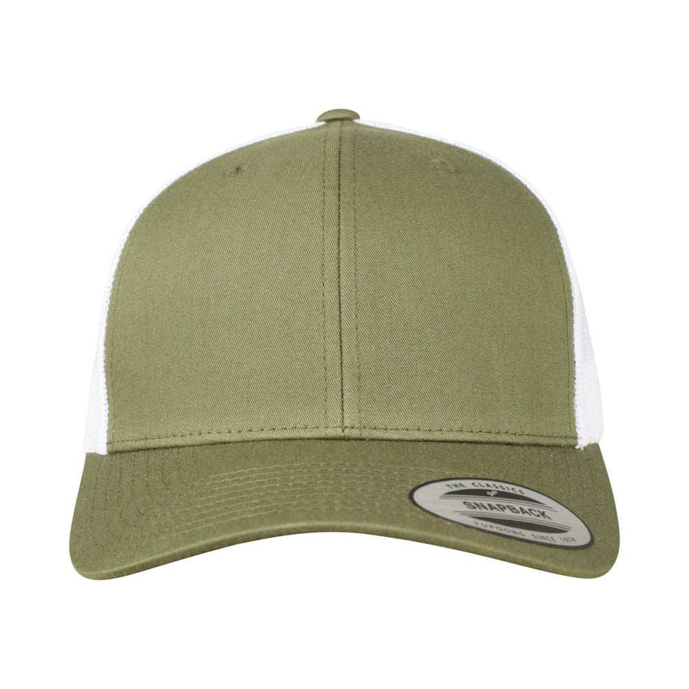 Yupoong - 6-Panel Trucker Cap - Olive/White - capstore.dk