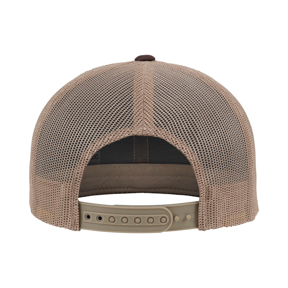 Yupoong - 6-Panel Trucker Cap - Brown/Khaki - capstore.dk