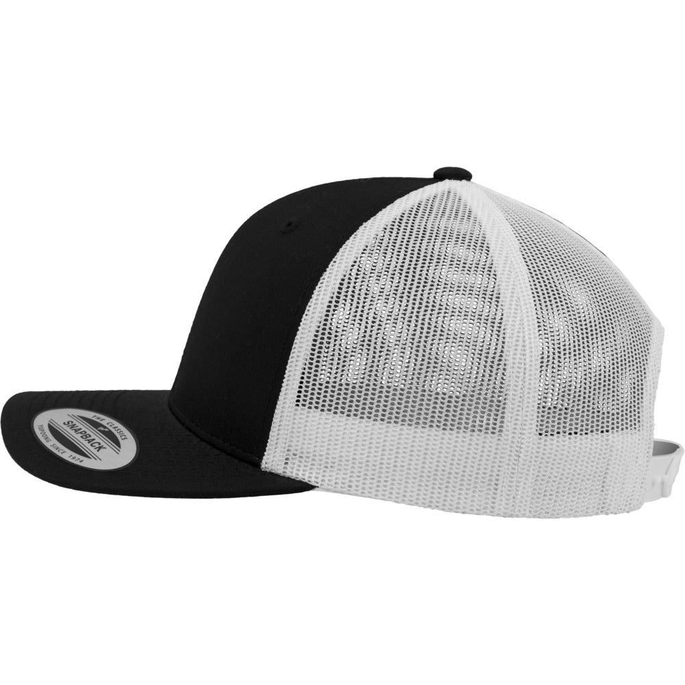 Yupoong - 6-Panel Trucker Cap - Black/White - capstore.dk