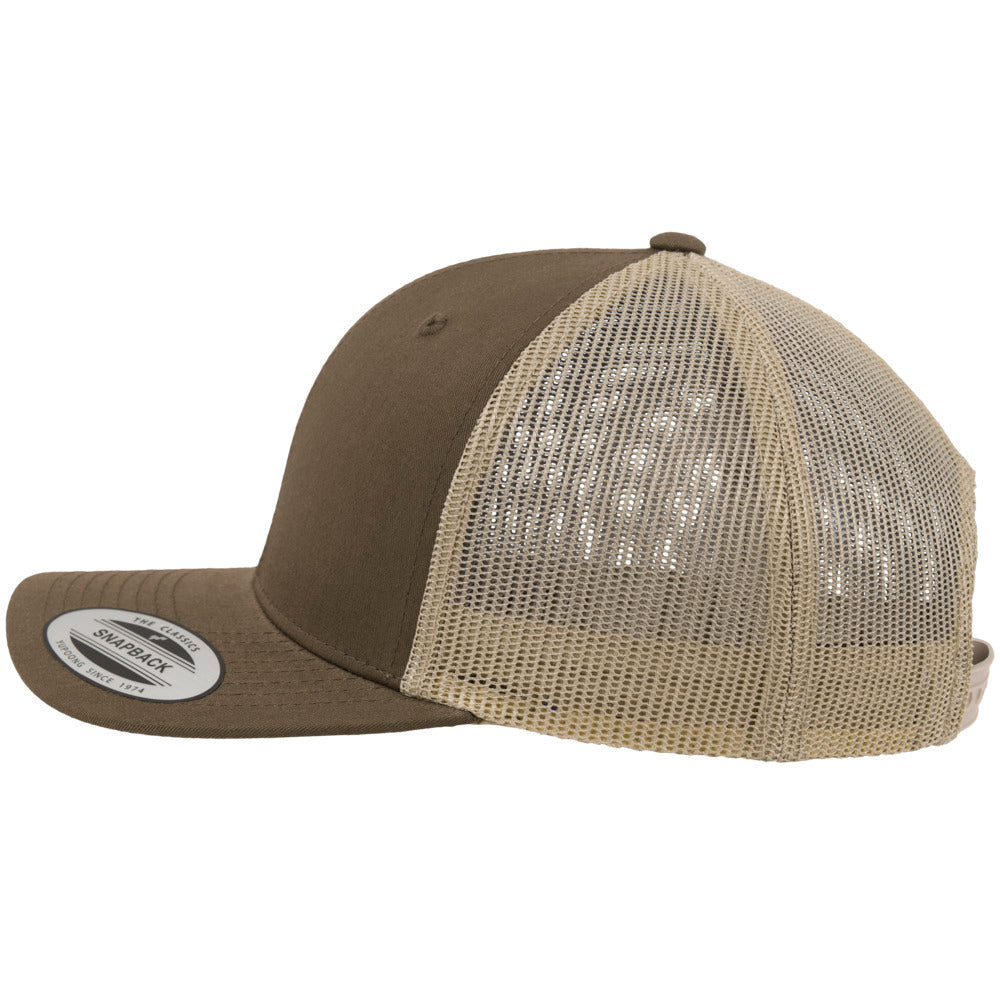 Yupoong - 6-Panel Trucker Cap - Moss Green/Khaki - capstore.dk