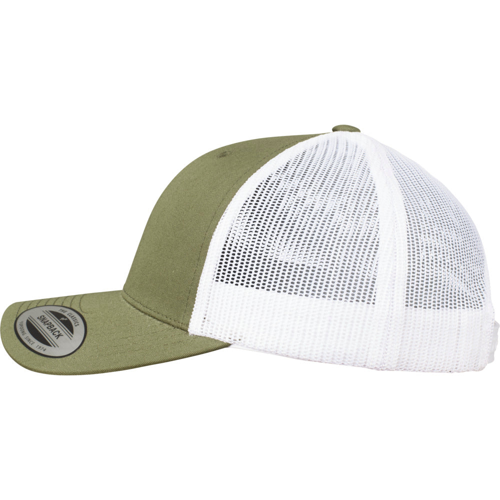 Yupoong - 6-Panel Trucker Cap - Olive/White - capstore.dk