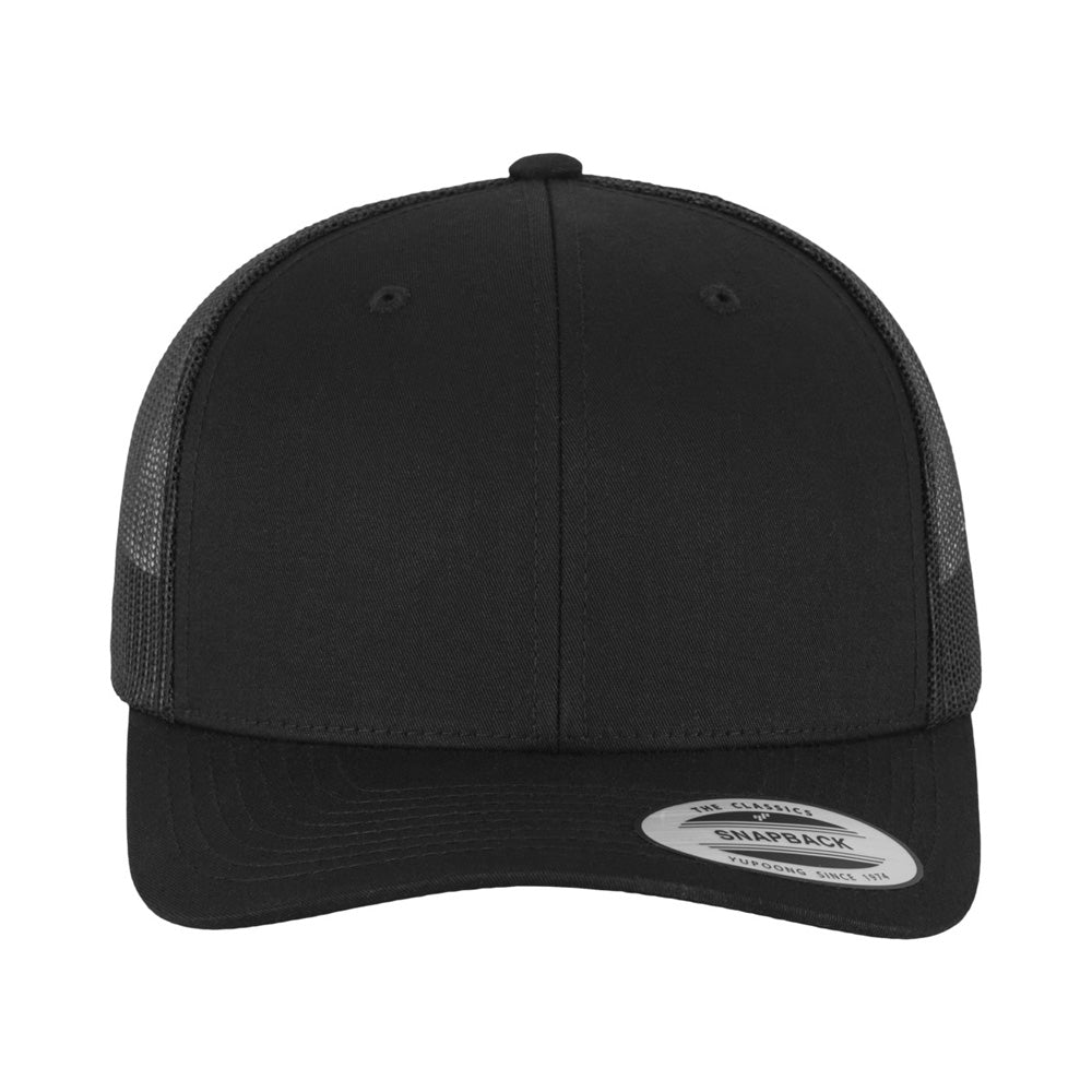 Yupoong - 6-Panel Trucker Cap - Black - capstore.dk