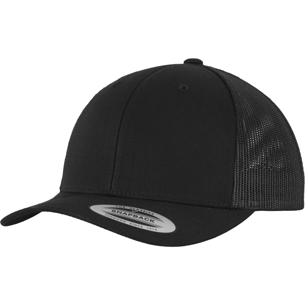 Yupoong - 6-Panel Trucker Cap - Black - capstore.dk