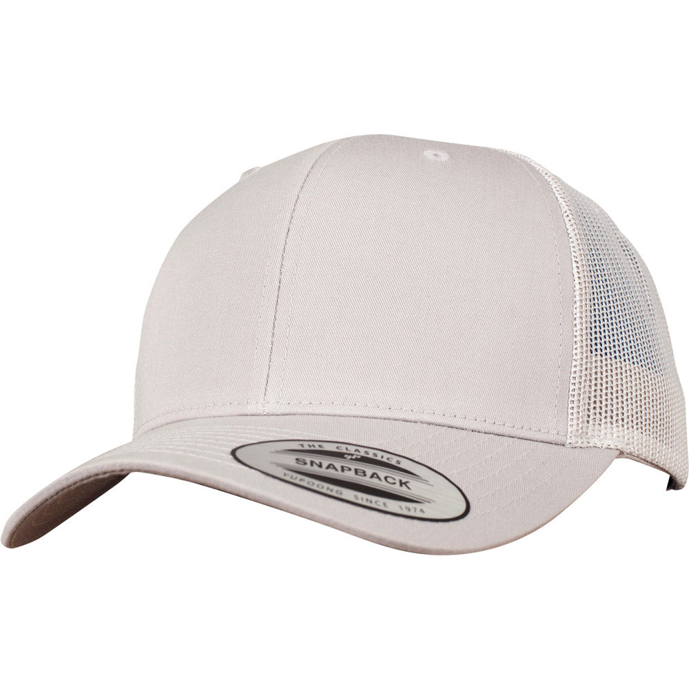 Yupoong - 6-Panel Trucker Cap - Silver - capstore.dk