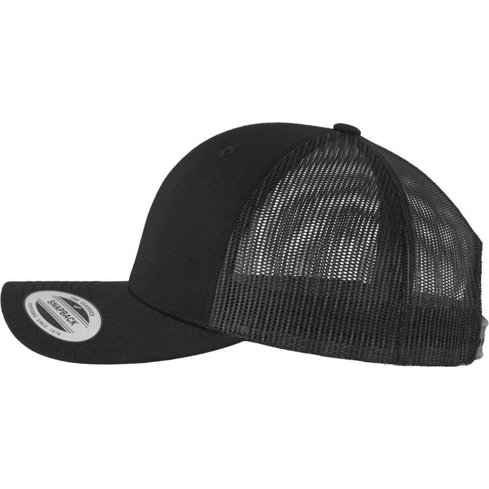 Yupoong - 6-Panel Trucker Cap - Black - capstore.dk