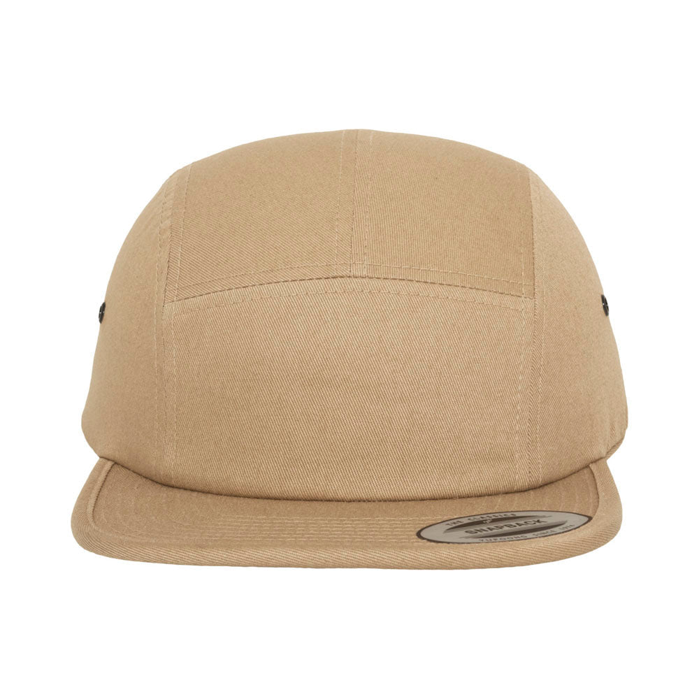 Yupoong - 5-Panel Cap - Khaki - capstore.dk
