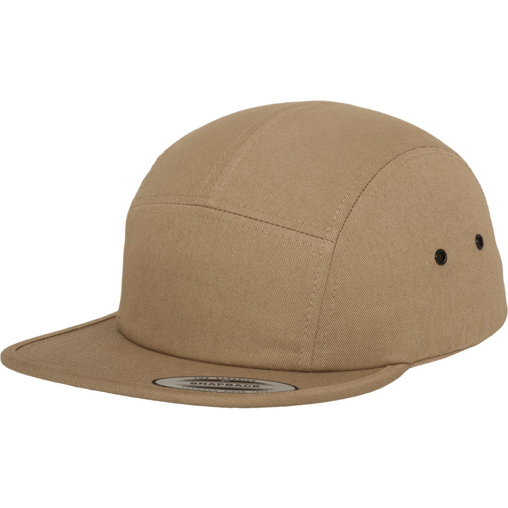 Yupoong - 5-Panel Cap - Khaki - capstore.dk