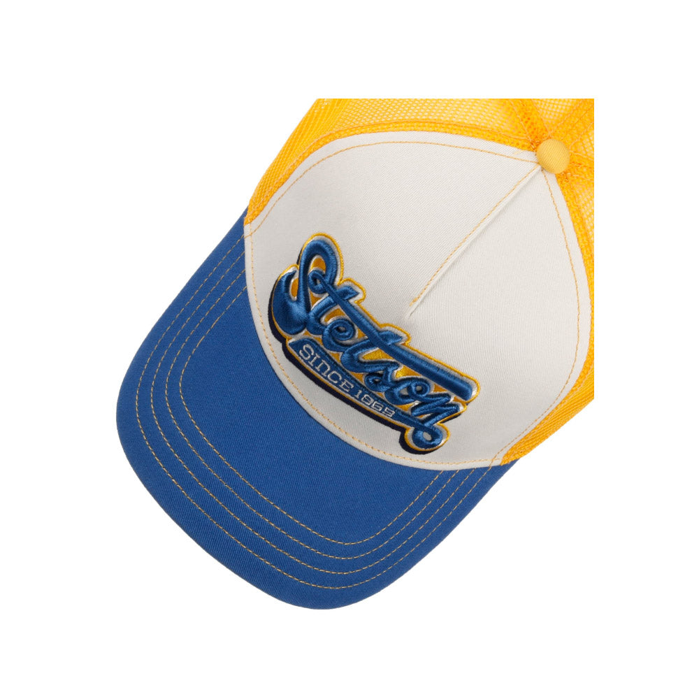 Stetson - Lettering Trucker Cap - Blue/Yellow