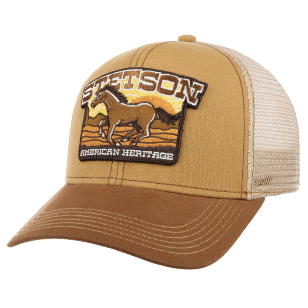 Stetson - Mustang Trucker Cap - Brown/Beige