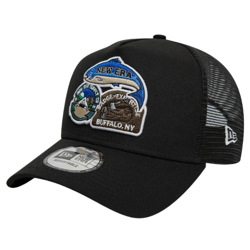 New Era - Outdoor Patch Trucker Cap - Black