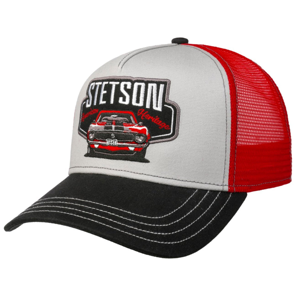 Stetson - American Heritage Garage Trucker Cap - Black/Red