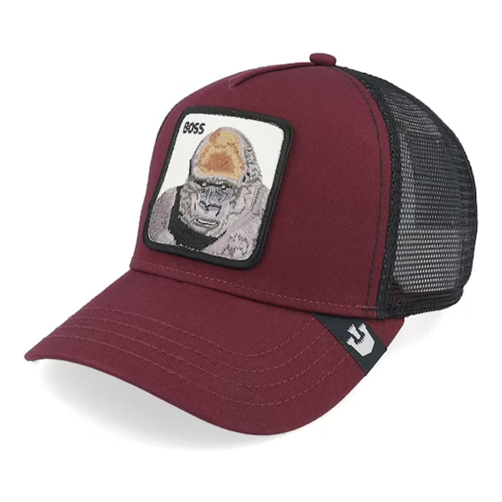 Goorin Bros -The Boss Gorilla Trucker Cap - Burgundy