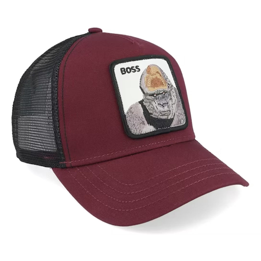 Goorin Bros -The Boss Gorilla Trucker Cap - Burgundy