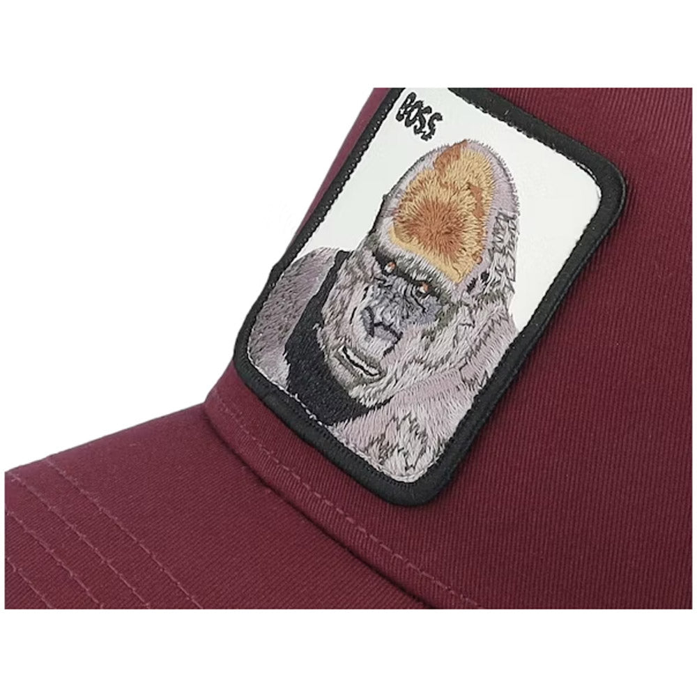 Goorin Bros -The Boss Gorilla Trucker Cap - Burgundy