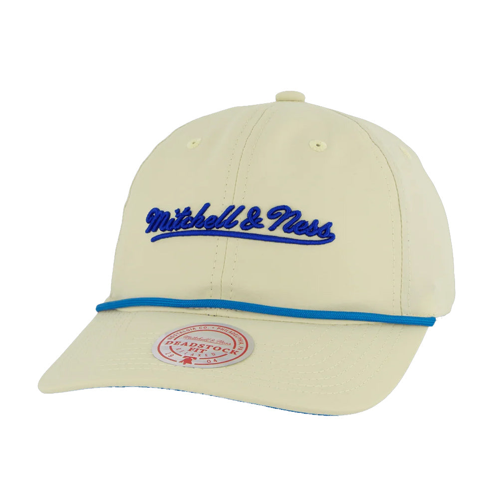 Mitchell & Ness - Branded Nylon Cap - Off White/Blue