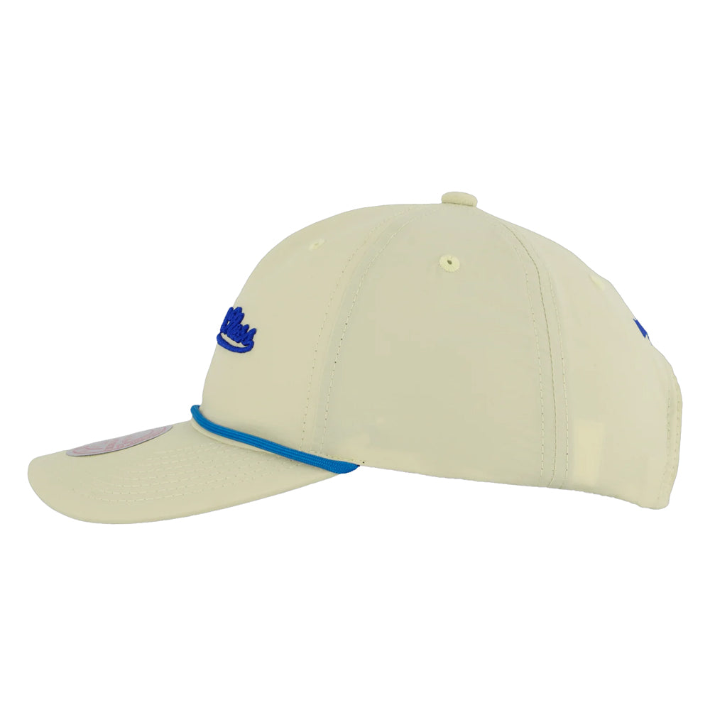 Mitchell & Ness - Branded Nylon Cap - Off White/Blue