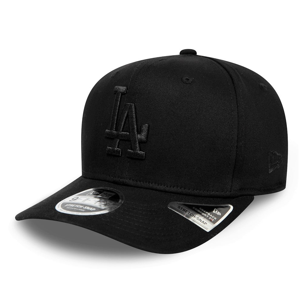 New Era - 9Fifty Stretch Snap - Los Angeles Dodgers - Black/Black - capstore.dk