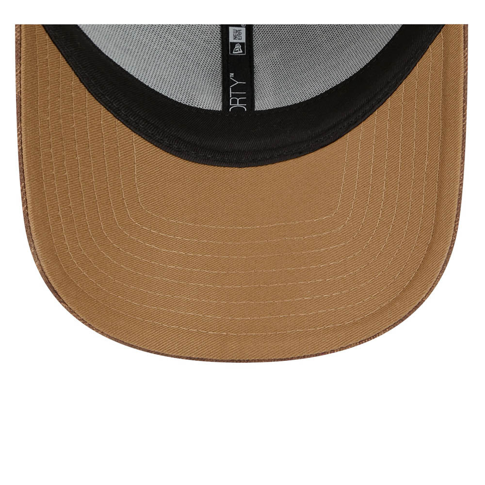 New Era - 9Forty Flannel Dodgers Cap - Camel/Black