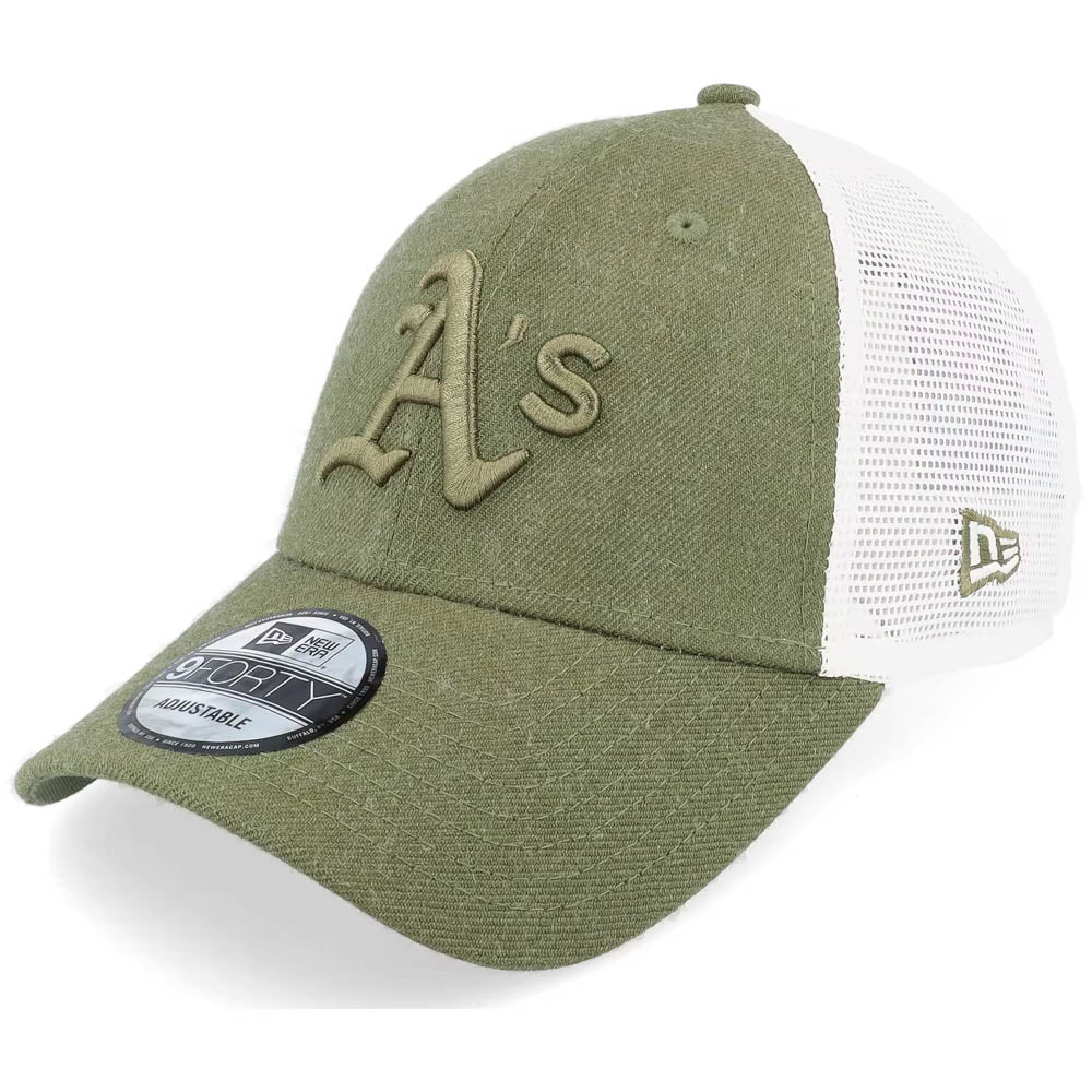 New Era - Oakland A´s Home Field Trucker Cap - Olive/White