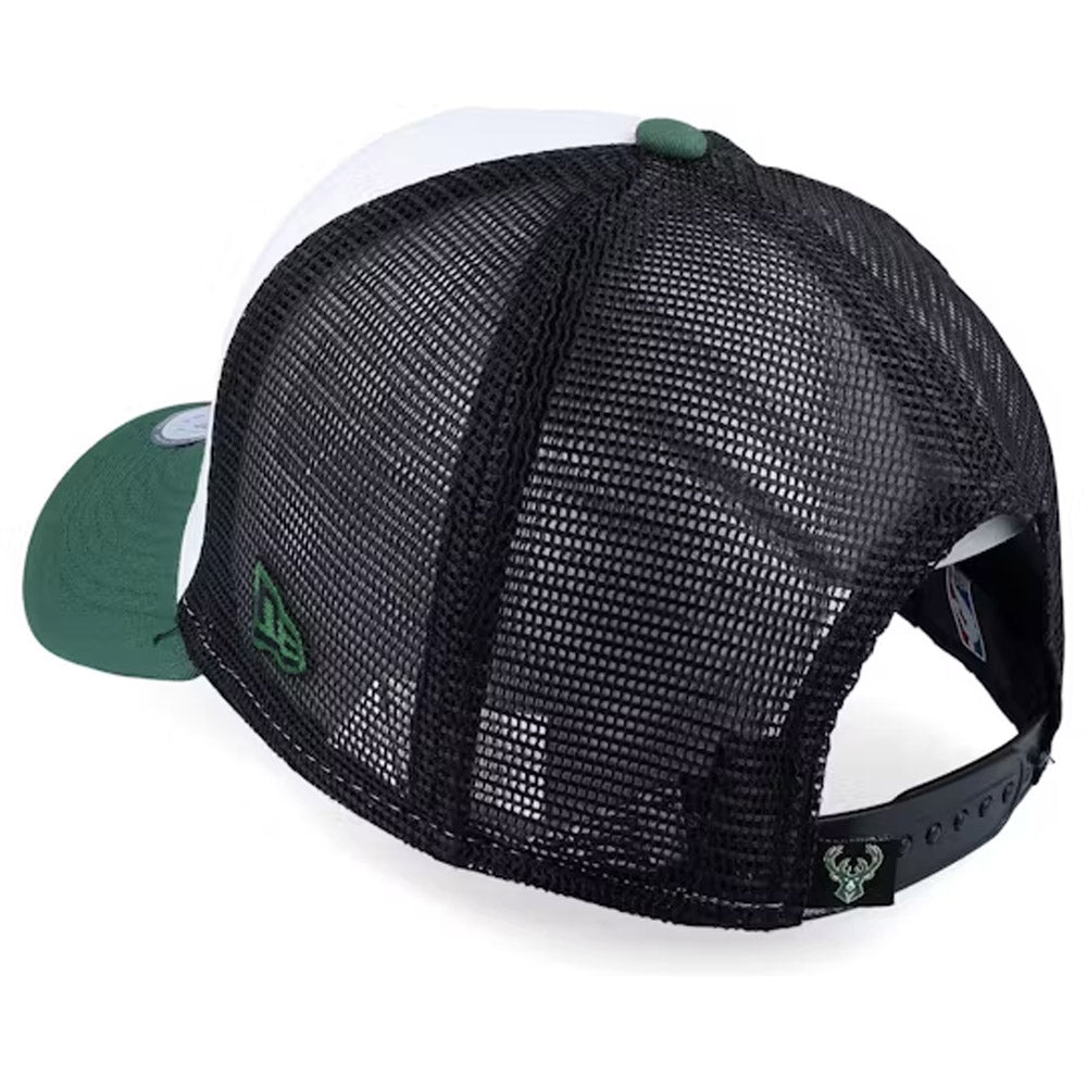 New Era - Team Colour Block Bucks Trucker Cap - Green/White