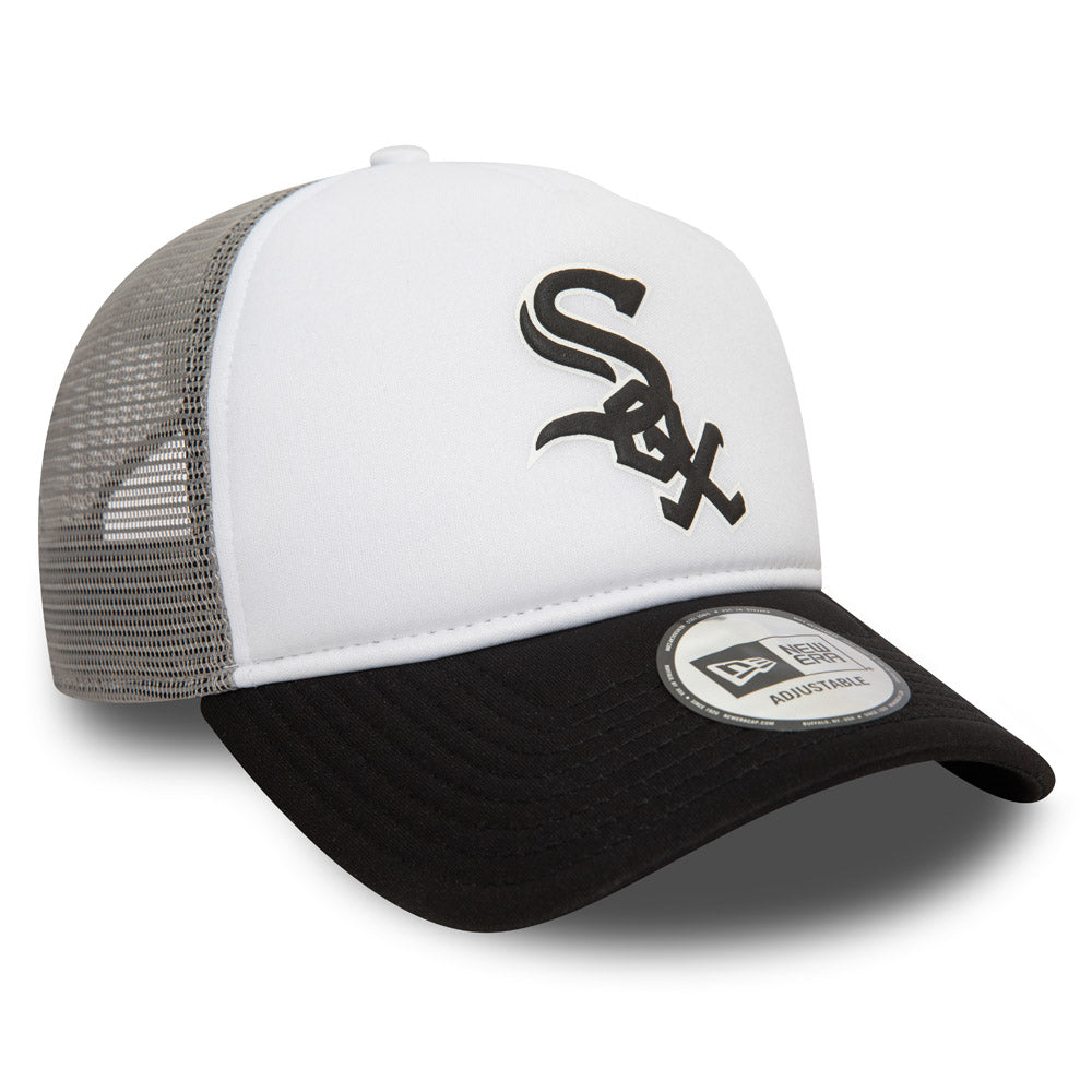 New Era - White Sox MLB Logo Foam Trucker Cap - Black