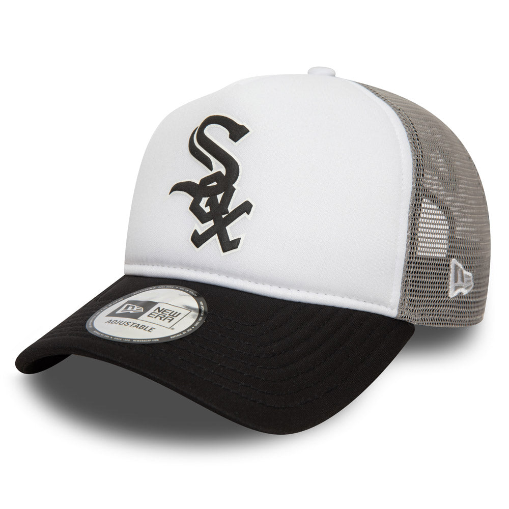 New Era - White Sox MLB Logo Foam Trucker Cap - Black