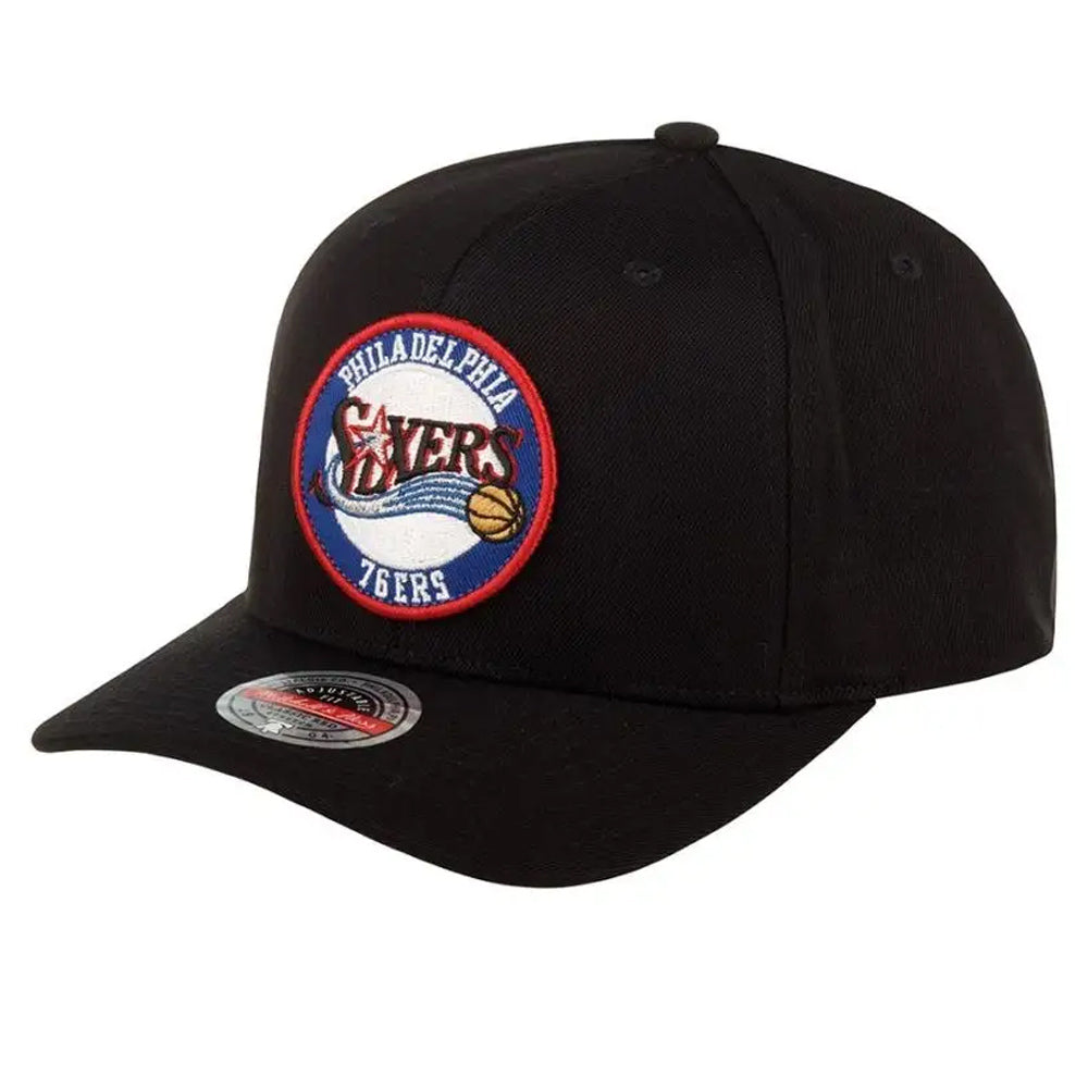 Mitchell & Ness - Philadelphia 76ers Patch Stretch Snapback - Black