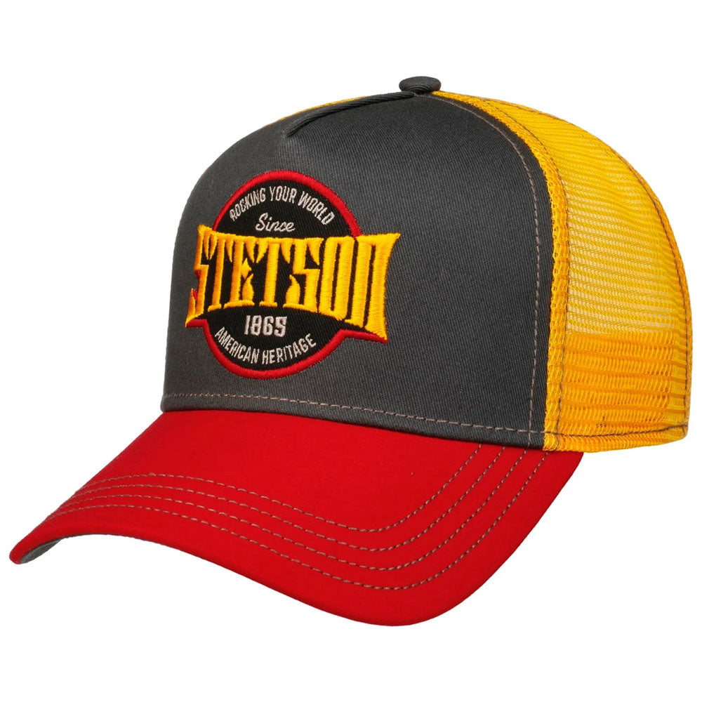 Stetson - Rocking your World Trucker Cap - Navy/Yellow/Red