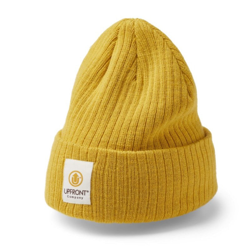 Upfront - Stranded Beanie - Yellow - capstore.dk