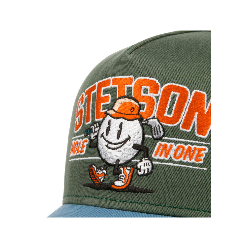 Stetson - Golf Hole In One Trucker Cap - Blue/Orange