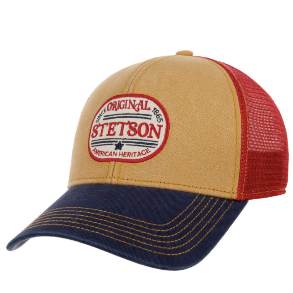 Stetson - Vintage Trucker Cap - Navy/Red