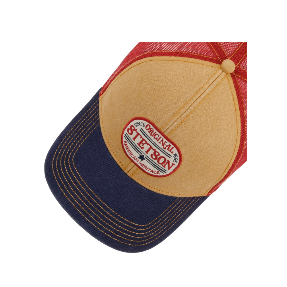 Stetson - Vintage Trucker Cap - Navy/Red