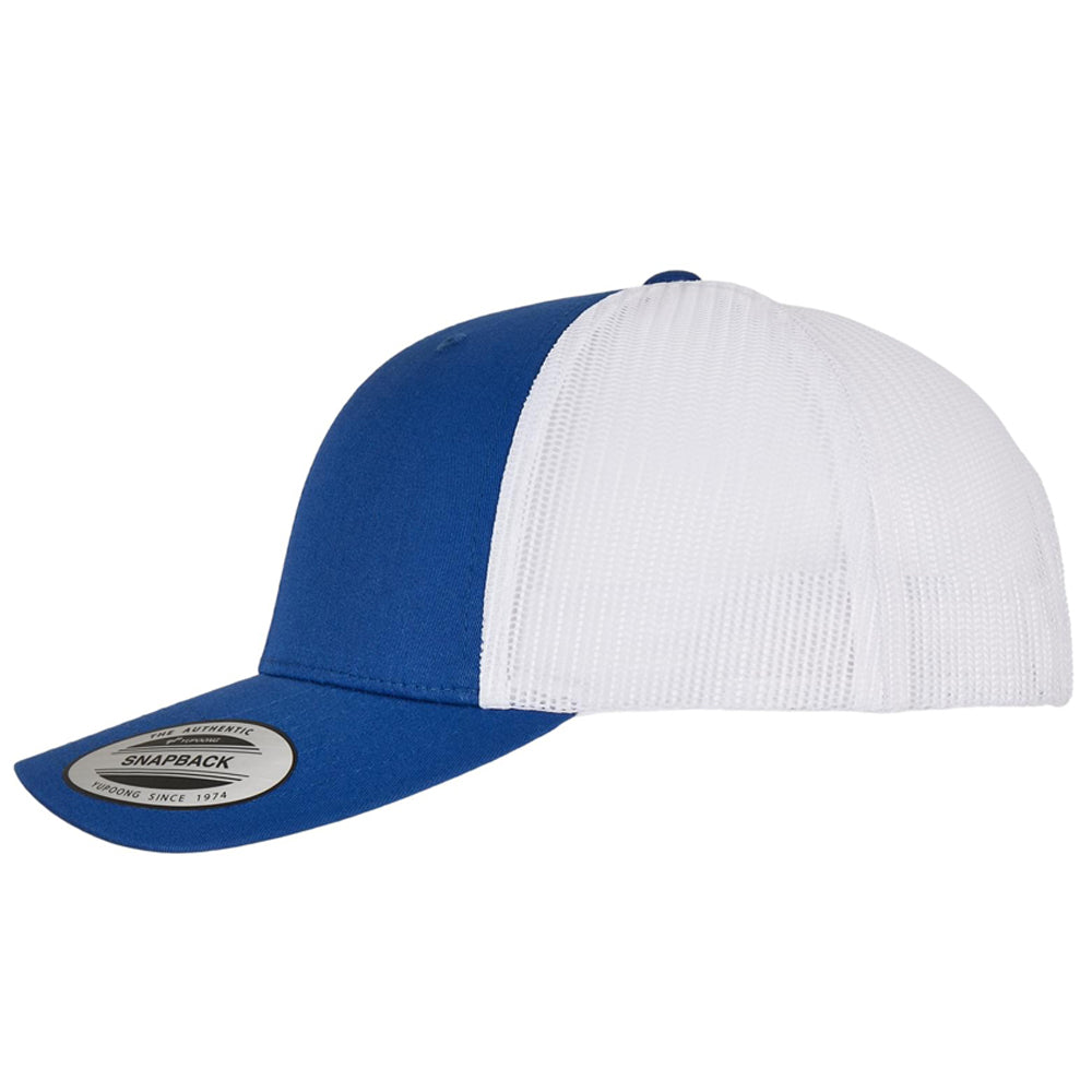 Yupoong - 6-Panel Retro Trucker Cap 2-Tone - Royal/White