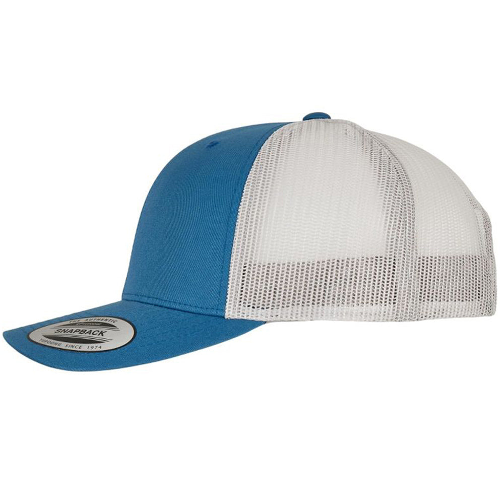 Yupoong - 6-Panel Retro Trucker Cap 2-Tone   - Steel Blue/Silver