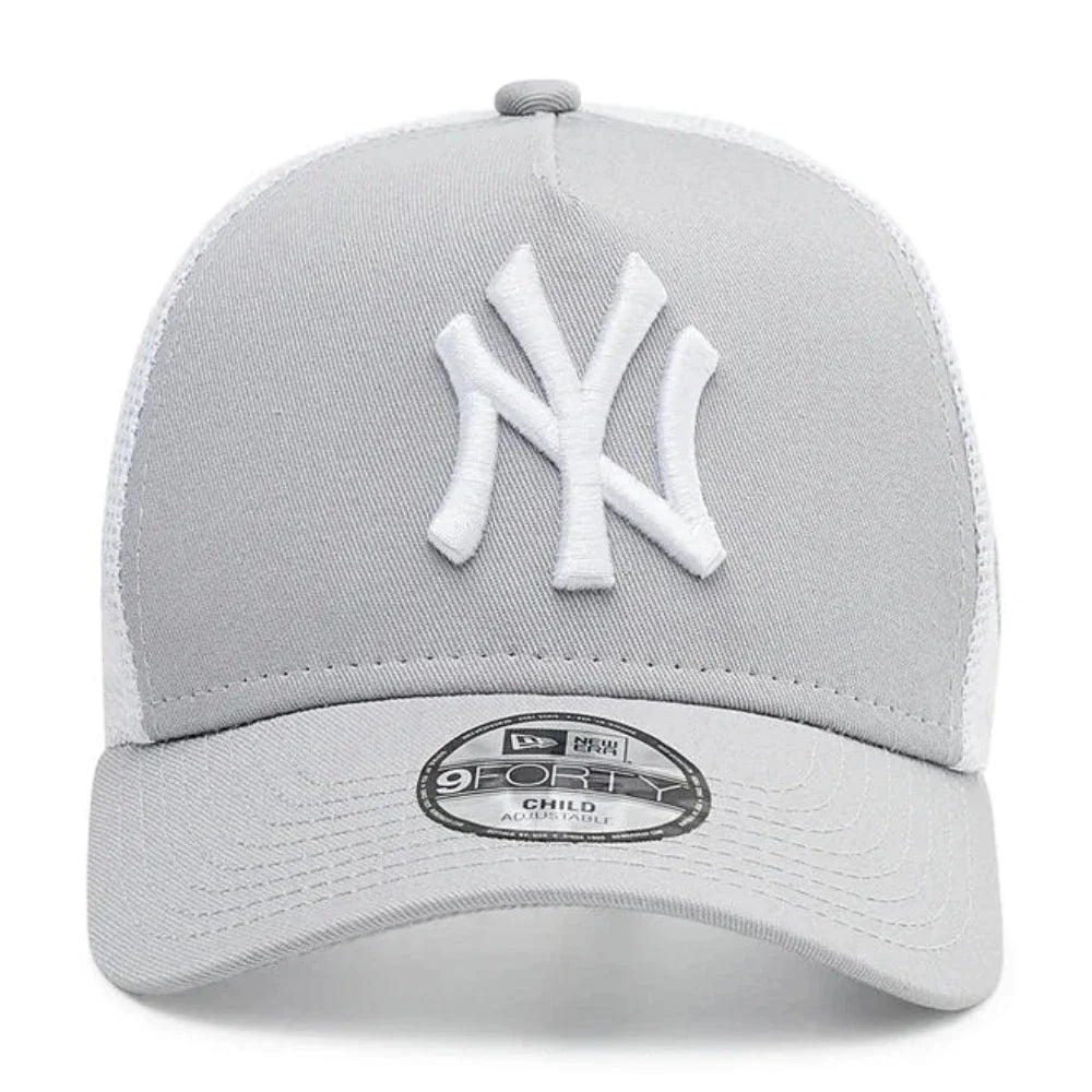 New Era - Youth New York Yankees Trucker Cap - Grey/White