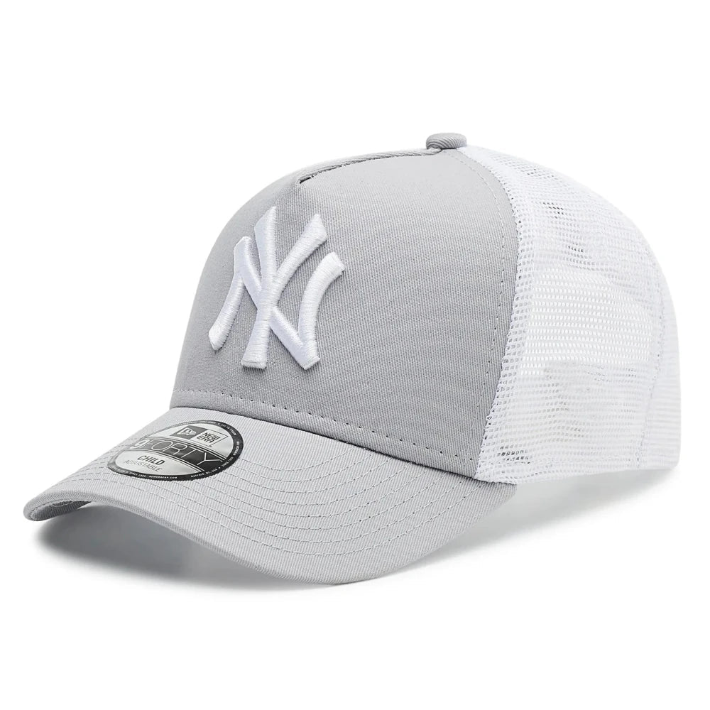 New Era - Youth New York Yankees Trucker Cap - Grey/White