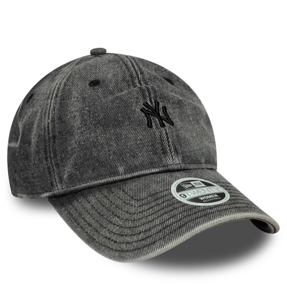 New Era - 9Twenty Womens Denim New York Yankees Cap - Black