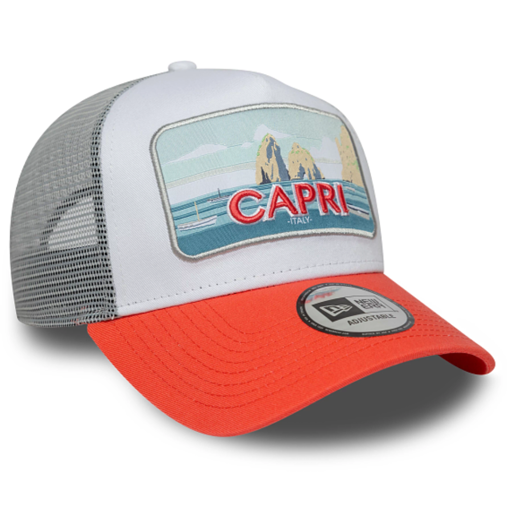 New Era - Capri Patch Trucker Cap - Orange/Grey