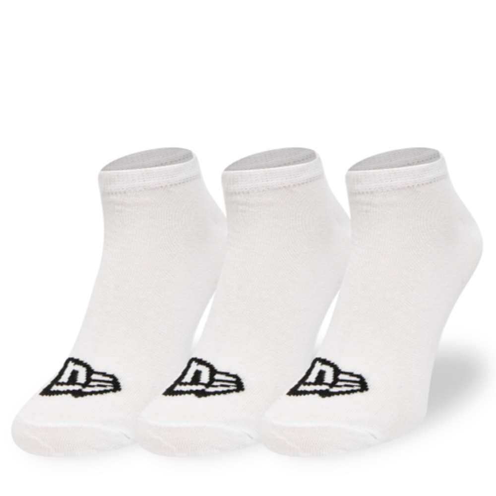 New Era - Flag Sneaker Socks 3-Pack - White