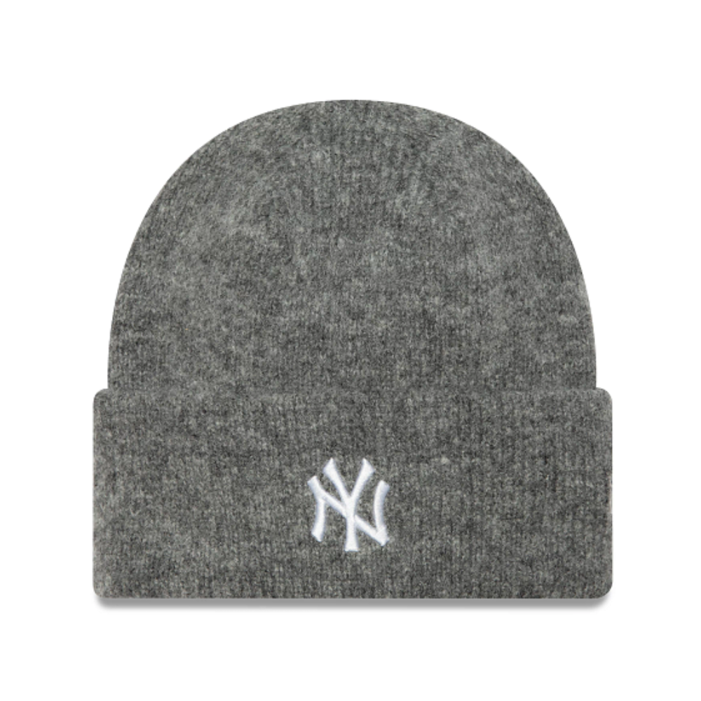 New Era - New York Yankees Womens Wide Cuff Beanie - Heather Grey