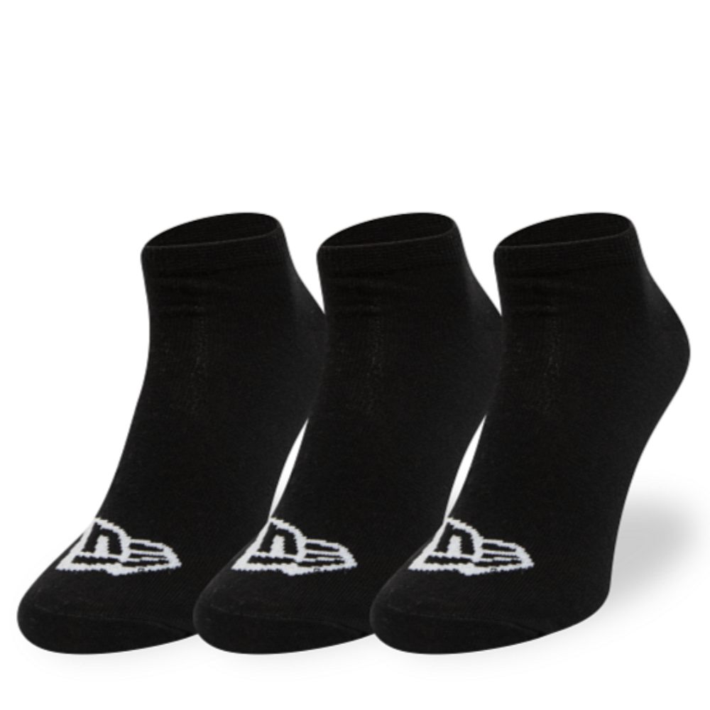 New Era - Flag Sneaker Socks 3-Pack - Black