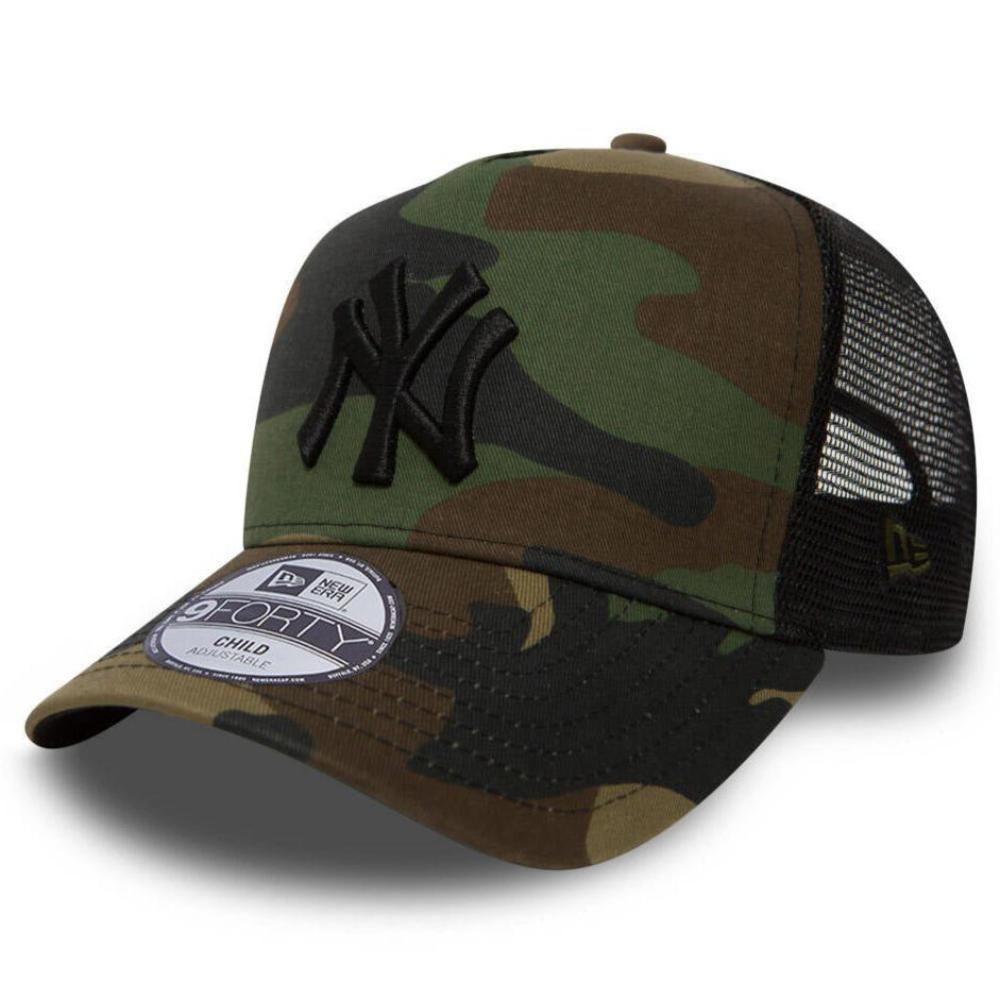 New Era - Youth New York Yankees Trucker Cap - Camo/Black