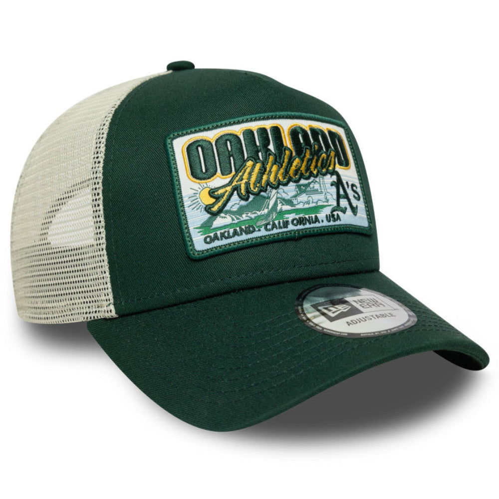 New Era - Oakland Atheletics Patch Trucker Cap - Green